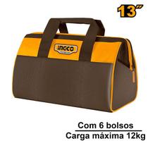 Bolsa para Ferramentas 13Pol 06 Bolsos Carga Máx. 12KG INGCO Bolsa para Ferramentas 13Pol 06 Bolsos Carga Máx. 12KG INGCO