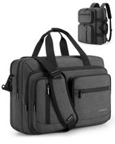 Bolsa para laptop BAGSMART 3 em 1 repelente de água 17,3" para homens preta