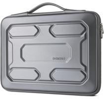 Bolsa para laptop DOMISO de 17,3 polegadas à prova de choque, à prova de choque, prata