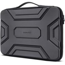 Bolsa para laptop DOMISO impermeável EVA preta de 17,3 polegadas Bolsa para laptop DOMISO impermeável EVA preta de 17,3 polegadas