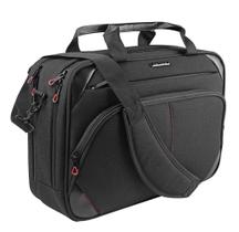 Bolsa para laptop KROSER repelente de água de 15,6 polegadas para negócios preta/vermelha Bolsa para laptop KROSER repelente de água de 15,6 polegadas para negócios preta/vermelha