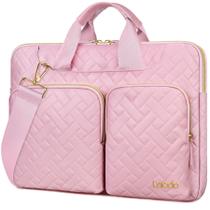 Bolsa para laptop Lacdo para mulheres HP Dell ASUS Acer Pink de 14 polegadas