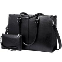 Bolsa para Laptop LOVEVOOK 15,6" - Couro Vintage Marrom para Mulheres