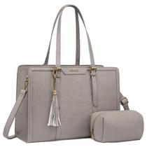 Bolsa para laptop LOVEVOOK, bolsa de couro vintage de 15,6" com bolsa Bolsa para laptop LOVEVOOK, bolsa de couro vintage de 15,6" com bolsa