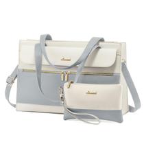 Bolsa para laptop LOVEVOOK de couro de 15,6 polegadas impermeável para mulheres