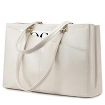 Bolsa para laptop LOVEVOOK em couro impermeável de 15,6" para mulheres