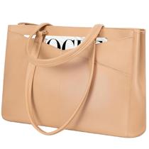 Bolsa para laptop LOVEVOOK em couro impermeável de 15,6 polegadas para mulheres