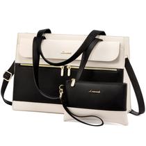 Bolsa para laptop LOVEVOOK para mulheres de couro de 15,6" à prova d'água Bolsa para laptop LOVEVOOK para mulheres de couro de 15,6" à prova d'água