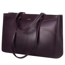 Bolsa para laptop LOVEVOOK para mulheres em couro impermeável de 15,6"