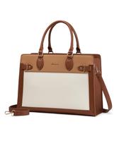 Bolsa para laptop LOVEVOOK para mulheres em couro PU de 15,6 polegadas à prova d'água