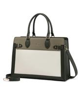 Bolsa para laptop LOVEVOOK para mulheres em couro PU de 15,6 polegadas à prova d'água