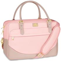 Bolsa para laptop MATEIN grande impermeável de 17 polegadas para mulheres rosa