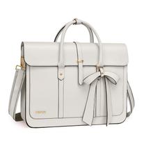 Bolsa para laptop MOSISO PU Leather 15-15,6 polegadas para mulheres bege Bolsa para laptop MOSISO PU Leather 15-15,6 polegadas para mulheres bege