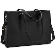 Bolsa para Laptop NUBILY 15,6" - Impermeável e Leve em Couro Preto Bolsa para Laptop NUBILY 15,6" - Impermeável e Leve em Couro Preto