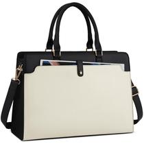 Bolsa para laptop RAINSMORE para mulheres em couro impermeável de 15,6" Bolsa para laptop RAINSMORE para mulheres em couro impermeável de 15,6"