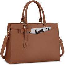 Bolsa para laptop RAINSMORE PU de couro de 15,6 polegadas impermeável para mulheres