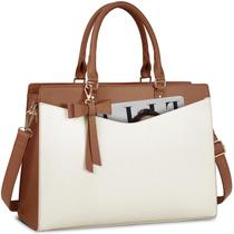 Bolsa para laptop RAINSMORE PU de couro de 15,6 polegadas impermeável para mulheres