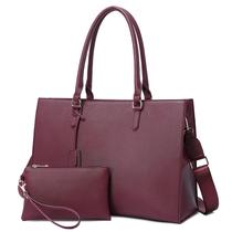 Bolsa para laptop ZJIMLIN de 17 polegadas para mulheres, bolsa de trabalho casual fúcsia