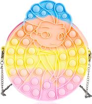 Bolsa para meninas, Push Popit Bubble Popping Popping Popps Its Sensory Fidget Bags Hangdbag Popet Wallet para adolescentes, ideias para adolescentes de um ano de idade Rainbow
