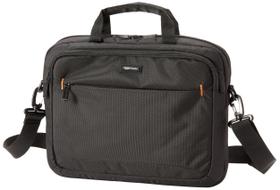 Bolsa para notebook com alça Amazon Basics preta para viagem