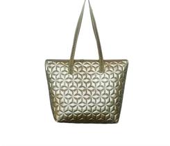 Bolsa Para Praia ou Clube Feminina Grande Bordada em Dourado