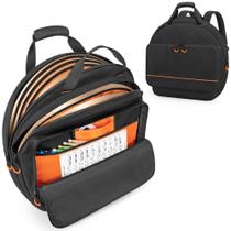 Bolsa para pratos Damero Double Layer 22" com divisórias acolchoadas
