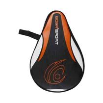 Bolsa Para Raquete De Tênis De Mesa Em Tecido Oxford Preto E Azul 30x19cm Com Espuma Protetora Para Bolsa Para Raquete De Tênis De Mesa Em Tecido Oxford Preto E Azul 30x19cm Com Espuma Protetora Para