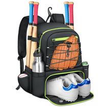 Bolsa para tacos de beisebol MATEIN para 4 tacos com compartimento para calçados, preta Bolsa para tacos de beisebol MATEIN para 4 tacos com compartimento para calçados, preta