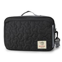 Bolsa para transporte de fraldas MOMIGO Baby Diaper Caddy Tote Black Flower Bolsa para transporte de fraldas MOMIGO Baby Diaper Caddy Tote Black Flower