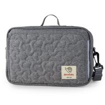 Bolsa para transporte de fraldas MOMIGO Baby Diaper Caddy Tote Grey Flower Bolsa para transporte de fraldas MOMIGO Baby Diaper Caddy Tote Grey Flower