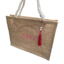 Bolsa Paraty Personalizada com Bordado e Tassel - Ideal para Presentes