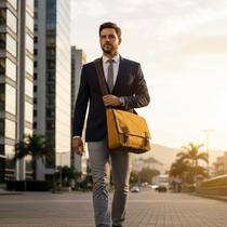 Bolsa Pasta Carteiro Lona Masculina Transversal Ombro Executiva Trabalho Notebook Resistente Bolsa Pasta Carteiro Lona Masculina Transversal Ombro Executiva Trabalho Notebook Resistente