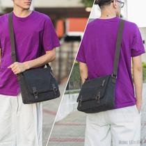 Bolsa Pasta de Lona Retro Mensageiro Masculino Ombro Transversal Escola Estudante Estilosa Moderna Trabalho