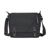 Bolsa Pasta de Lona Retro Mensageiro Masculino Ombro Transversal Escola Estudante Estilosa Moderna Trabalho