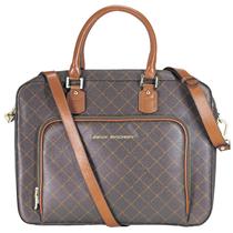 Bolsa Pasta Feminina Média Jorge Bischoff Monograma JB Couro Premium