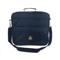 Bolsa pasta maleta paramentos maçonico maçonaria dourado