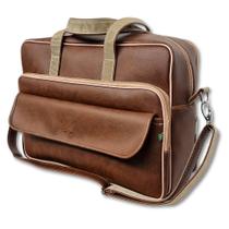 Bolsa Pasta para Notebook ate 15" Grande material sintético Masculina Maleta Executiva Miellu Bolsas