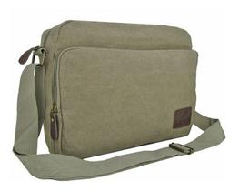 Bolsa Pasta Transversal Ombro Lona Escola Masculino Feminino