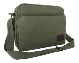 Bolsa Pasta Transversal Ombro Lona Escola Masculino Feminino