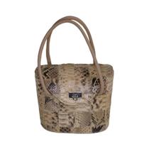 Bolsa Patrícia de Python com Alça de Mão Bolsa Patrícia de Python com Alça de Mão
