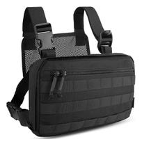 Bolsa Peito Mochila Frontal Pochete Multiuso Motoboy Preta Bolsa Peito Mochila Frontal Pochete Multiuso Motoboy Preta