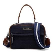 Bolsa Pequena Alça Lona Azul Marinho