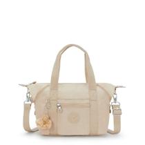 Bolsa Pequena Art Mini Kipling Sparkled Beige