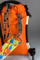 Bolsa pequena Bag Pocket para celular Couro Legítimo Toque de Seda Orange