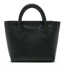 Bolsa Pequena Crosbody Bia Mini Bag Vegana Sintético Preto Bolsa Pequena Crosbody Bia Mini Bag Vegana Sintético Preto