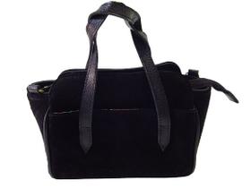 Bolsa Pequena de Couro Camurçado Zup Bolsa Pequena de Couro Camurçado Zup