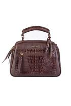 Bolsa pequena de couro croco Ruth