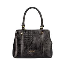Bolsa pequena de mão em couro croco Melina