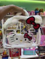 Bolsa Pequena De Pelúcia Hello Kitty C/alça Pronta Entrega Branco