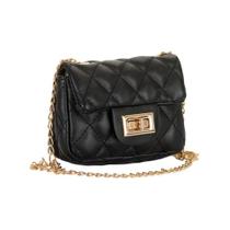 Bolsa Pequena Mini Bag Alça Corrente Transversal - Bella Paulla Bolsa Pequena Mini Bag Alça Corrente Transversal - Bella Paulla